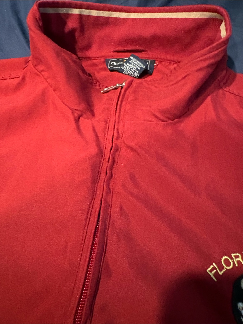 Vintage Florida State University Quarterzip Pullover Men's XXL Chase Edward Red - Picture 3 of 8